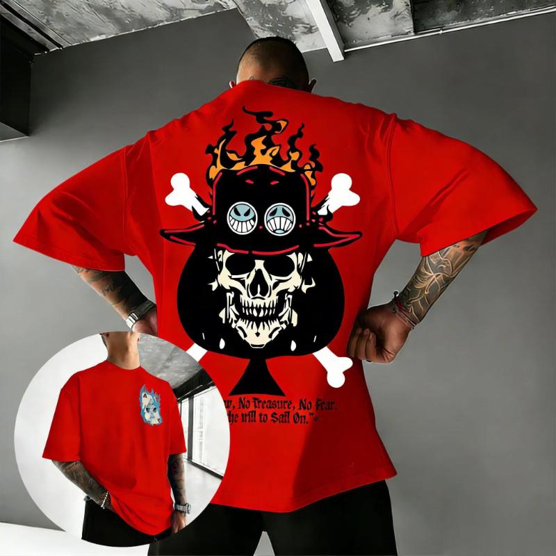 One Piece Pirate Skull Graphic T Shirt Men Women Anime Streetwear 2026 Summer Cotton Short Sleeve Tee Casual Tops Y2k Clothes