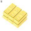 3/4/6Pcs Artificial Fake Gold Bar Refrigerator Magnet Sticker Fridge Home Decor Live City Fashion Home Decor