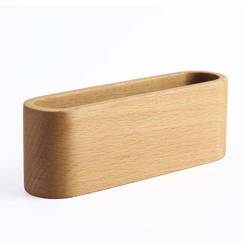 

Премиальный держатель для визитных карточек из дерева – настольный органайзер из бука, большая вместимость, роскошный офисный декор, легкая роскошная визитница в стиле INS solid wood