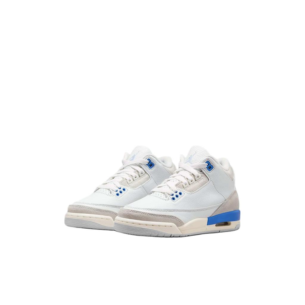 Air Jordan 3 Retro GS Lucky Shorts Kinder Sneaker Weiß Summit-White Hydrogen-Blue DM0967-101