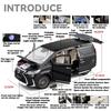 1/18 Lexus LM300 Electric Door MPV Alloy Metal Diecast Model Car Home Trendy Toys Ornaments Classic Decorations Birthday Gifts