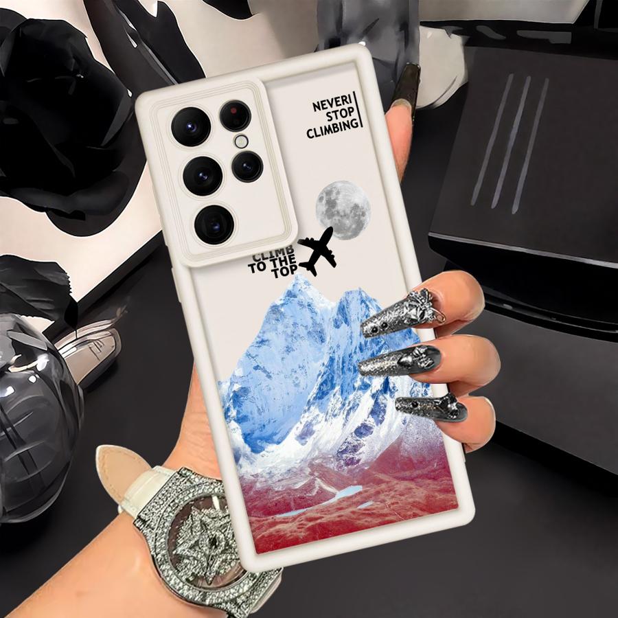 

Case for Samsung Galaxy S25 S23 S25 Note 20 Ultra S24 ultra S21 S22 Plus S20 FE Phone Cover Scenic Airplane Mountain Galaxy S23