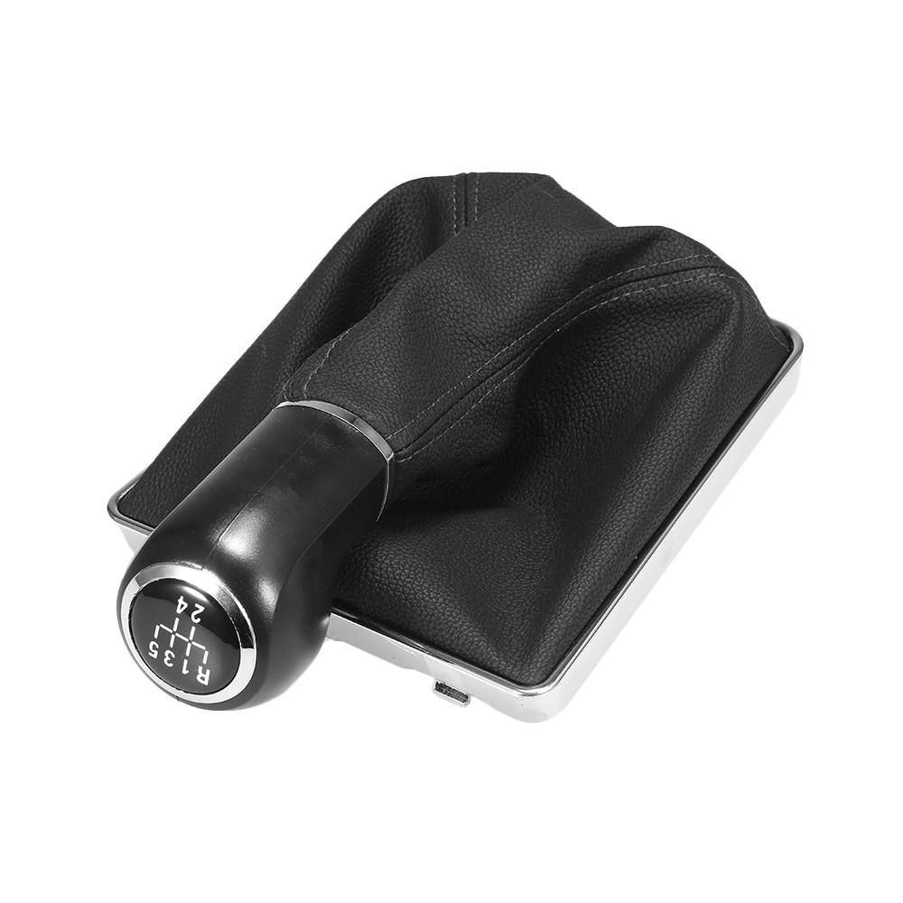 

5 Speed Gear Stick Knob Cover Leather Boot Dust-proof Cover Replacement For III H 1.6 2004-2010