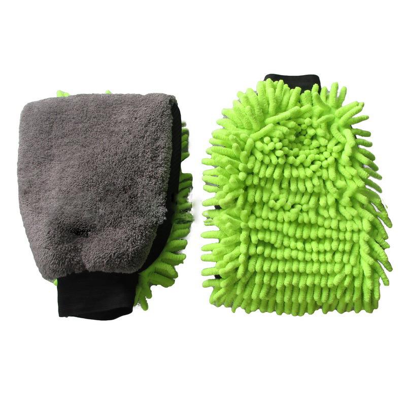 Waterproof Car Wash Gloves Microfiber Chenille Gloves Thick Car Cleaning Mitt Wax Detailing Brush Auto Care Double-faced Glove