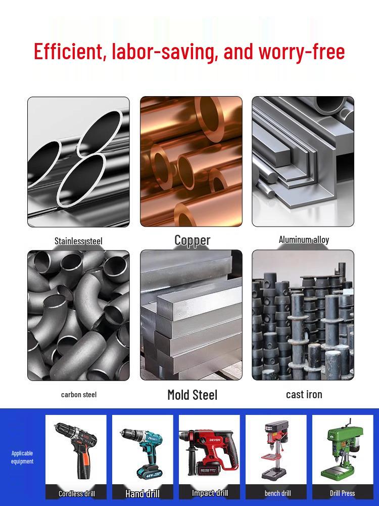 High-Strength Ultra-Long Cobalt Twist Drill Bit for Stainless Steel and Wood.
