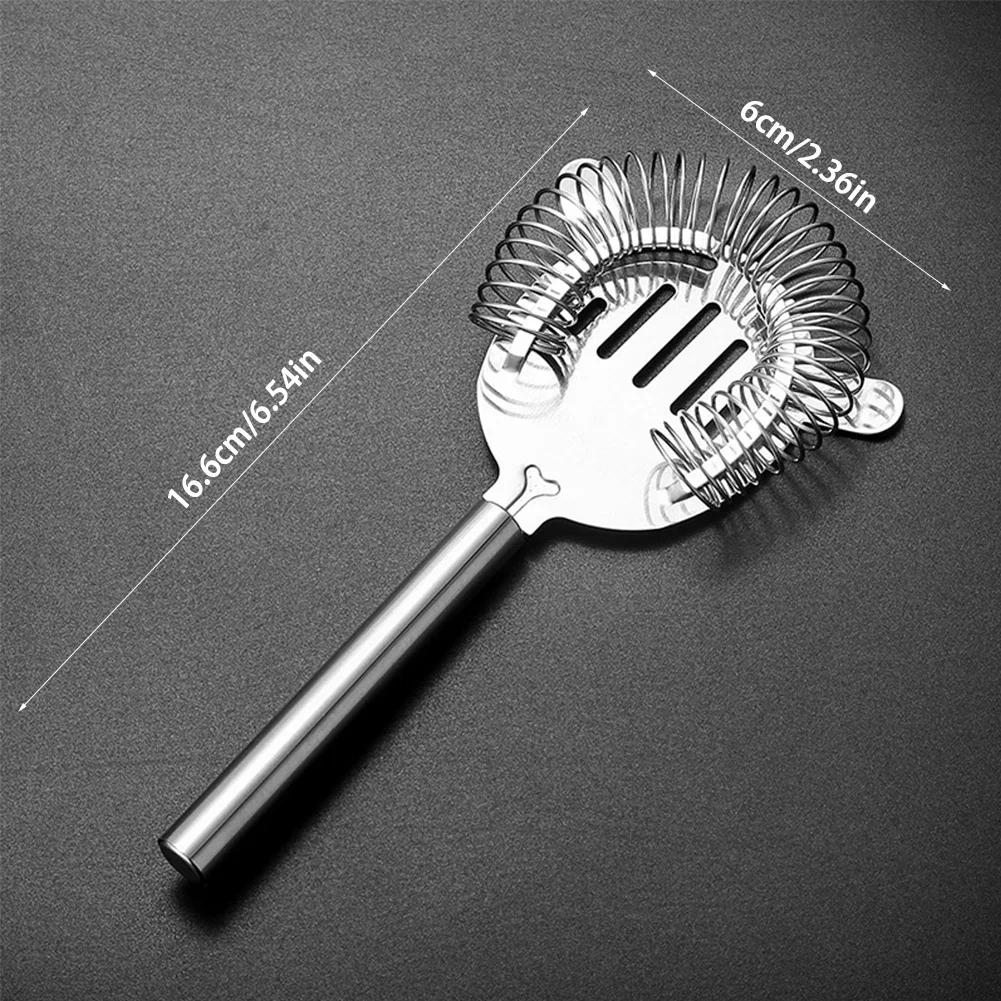 Professional Stainless Steel Martini Cocktail Strainer Shaker Mixed Drink Wine Cup Ice Filter Bar Accessories Gadgets Bar Tools