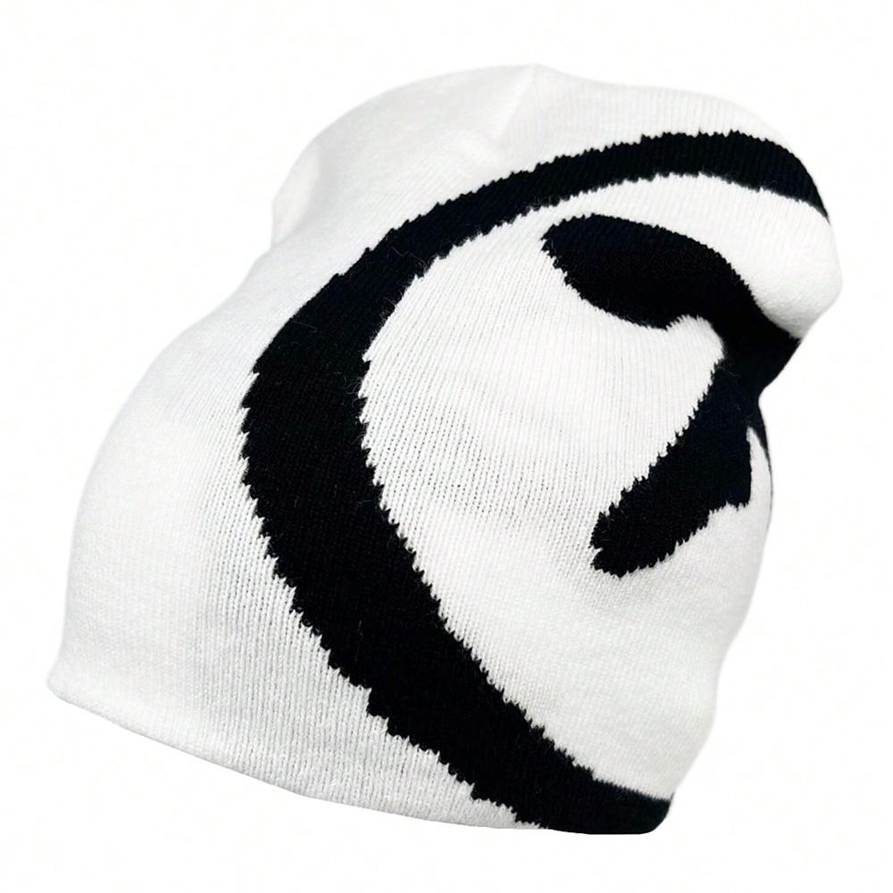 1pc Gothic Women's Hat Beanie Knit Star Streetwear Winter Fashion Wool Pullover Graphic Aesthetic Unisex Accessories