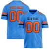 Customized Team Name Number Name Rugby T-shirts Personalized DIY Electric Blue Mens Sports T Shirt Loose Quick Dry Team Uniforms
