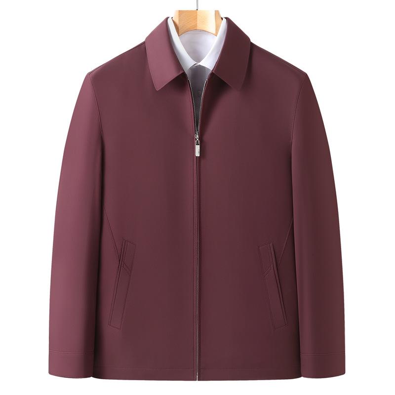 Kurtka męska casualowa w średnim wieku w dużym rozmiarze - płaszcz z dużymi klapami dla osób dużych i wysokich