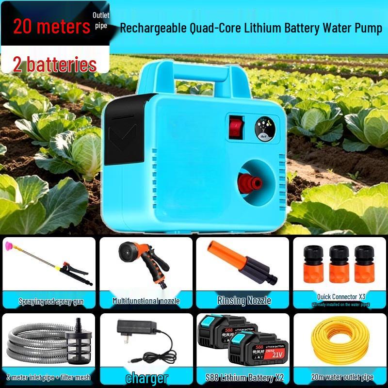 

Rongyu S88+ Cordless Self-Priming Water Pump with 20m Hose