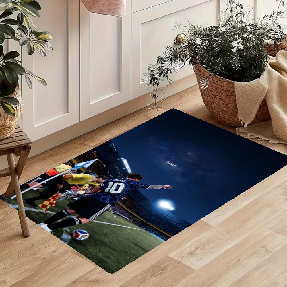 Messi Kitchen Floor Mat Long Strip Mat Antislip Machine Washable Suitable For Bathrooms Laundries Home Decoration Carpets