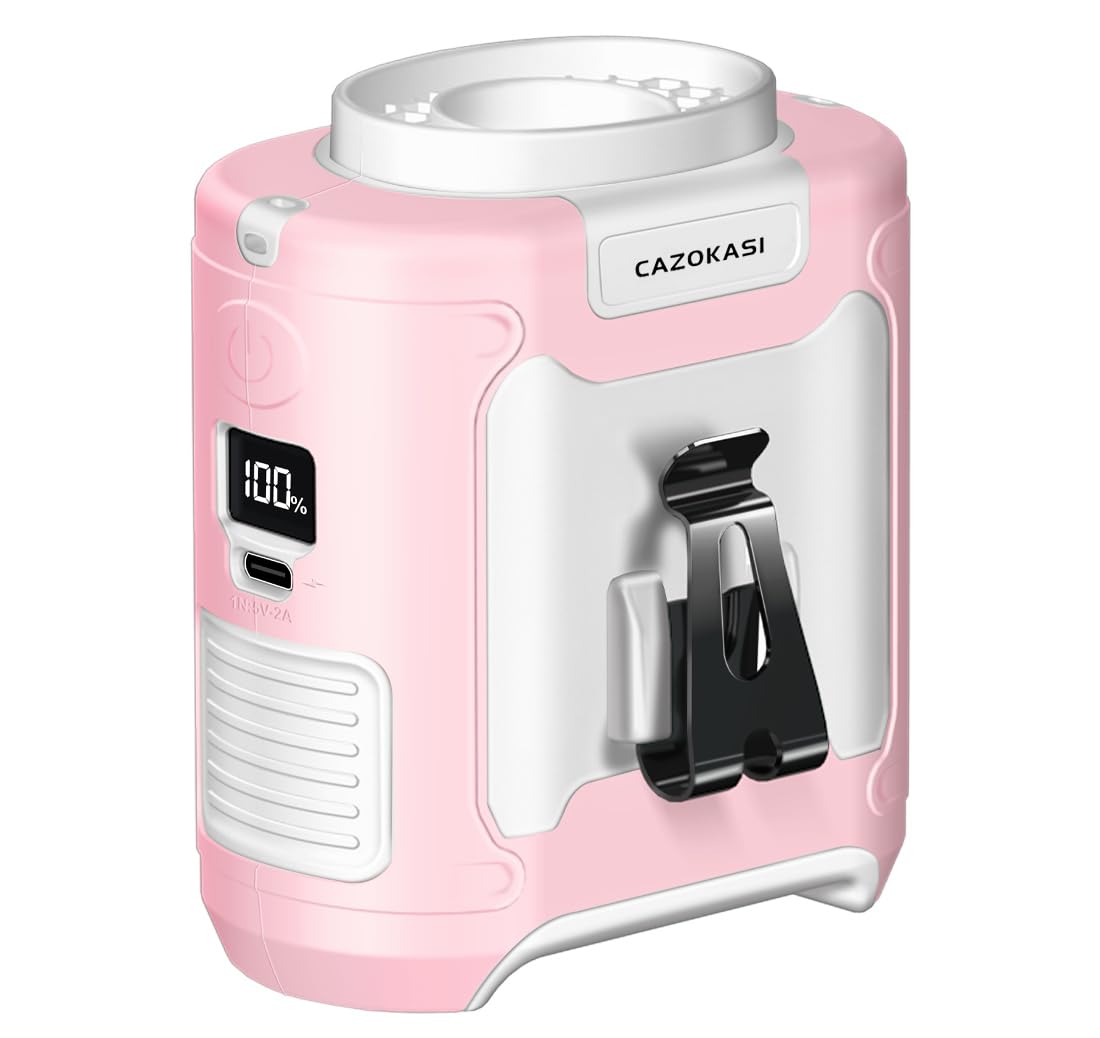 

2024 Belt Portable Waist PSE Jet Portable or Tabletop 5 Speed Ideal for Outdoor Work and Heatstroke Prevention Pink Fan, Fan, Fan, Certified, Fan,