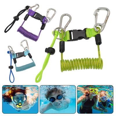 Dykarkamera Lanyard med Snabbspänne Dykning Coil Lanyard Anti-förlust för Undervattenskamera Ficklampa