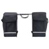 Sac de vélo double étanche vidaXL - Noir - 35L - Polyester 600D