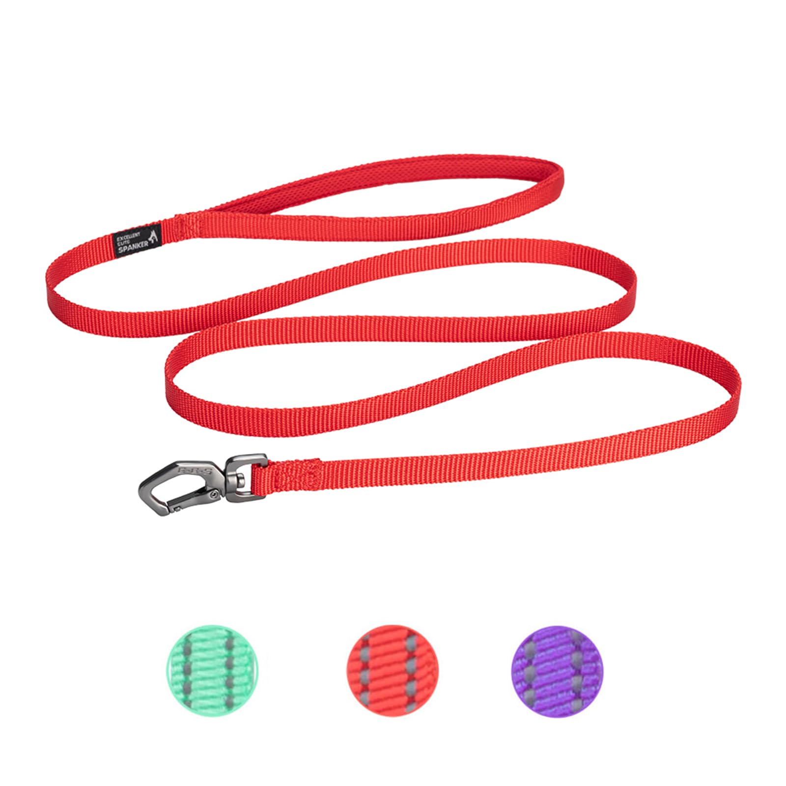 

EXCELLENT ELITE SPANKER Dog for Small Dogs and Pet Dog and Cat Training and Walking Leash Leash, Nylon, 1.5M Long, Cats, (Red) красный