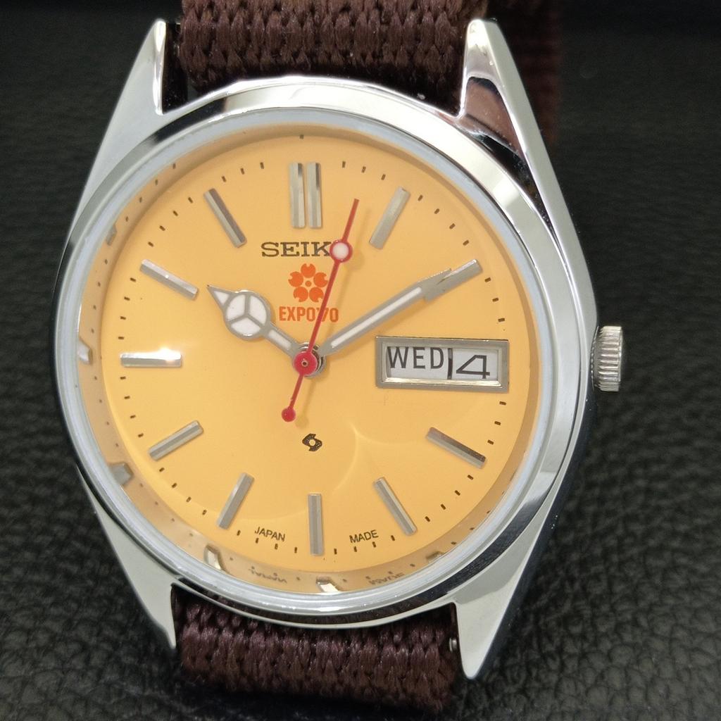 JAPAN VINTAGE REFURBISHED SEIKO EXPO 70 AUTOMATIC 6309A MENS WATCH a441897-1
