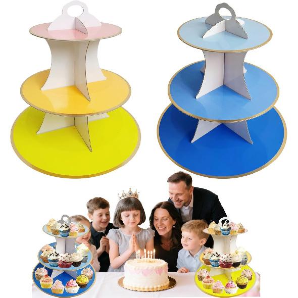 3 Tier Butterfly Cupcake Stand,Suitable for Butterfly Themes – Easy to Assemble& Reble(1Butterfly)
