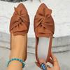 New Large-sized Pointed-toe Flat Casual Single Shoes for Women, Breathable One-foot Lazy Shoes