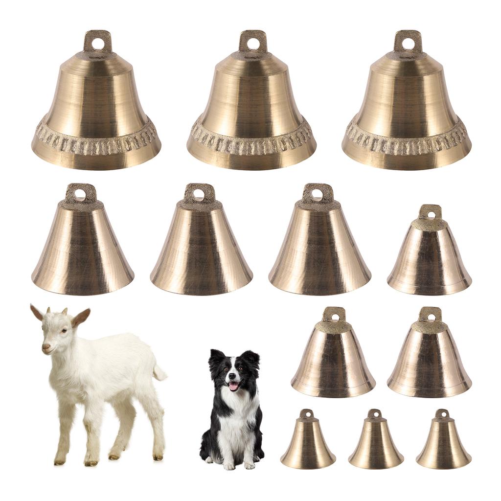 Farm Cattle And Sheep Brass Bell Livestock Horse And Dog Grazing Bell Anti-lost Pure Copper Imitation Rust Sound Loud Bell 1 Pc