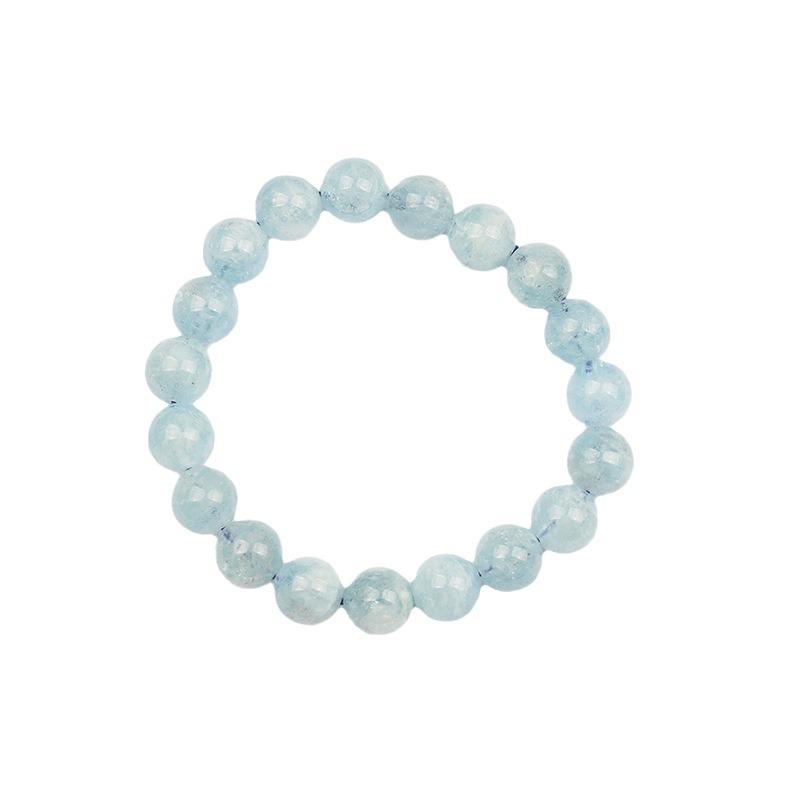 Aquamarine Simple Classic Women's Bracelet - Single Circle Ice Type