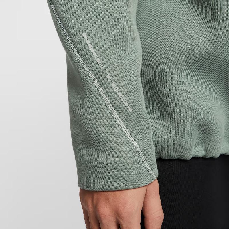 Nike Sweatshirts Men's Earth Green Crew Neck Moderate HV6538-364