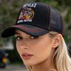 New Motorcycle Embroidered Trucker Hat Flame Biker Patch Baseball Cap For Man Woman Breathable Streetwear Summer Mesh Caps