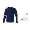 adidas SQ25 SW CREW Sweatshirt Men's Navy Blue/White JM3547