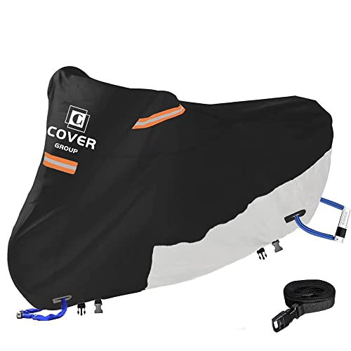 

COVERGROUP 420D Прочный Толстый Чехол для Мотоцикла, Большой, 250cc, 400cc, Термостойкий, Водонепроницаемый, Водоотталкивающий, Пылезащитный Чехол для Кузова Мотоцикла