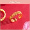 And Sweet Fresh Adjustable Open Ring In Eyecatching Interlocking Brass Gold Plating For Women