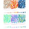 1000 Stück 2-8mm Mix, Schöner AB, Nicht-AB, Regenbogenfarben Flache Rückseite Halbrunde Perlen, Mehrfarbige Kristall-Edelsteine Nicht Hotfix DMC Schmuck Strasssteine