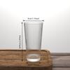 Vertical Stripe Glass Coffee Tumbler with Lid and Straw - Ins Style Portable Cup for Iced Latte, Milk Tea & Cold Beverages