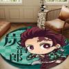 Brave Demon Warrior's Journey Round mat, Anti-slip Circle Carpet Chair rug For livingroom,Bedroom, doormat home decor Gift Christmas Gifts