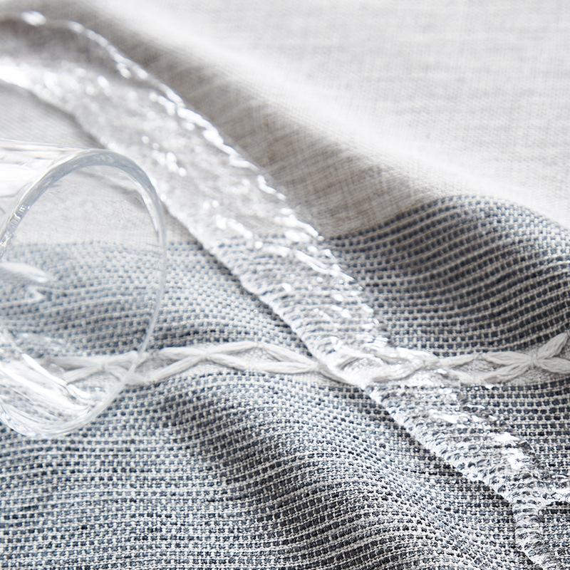 Waterproof And Oil-Proof Cotton And Linen Fabric Rectangular Tablecloth Coffee Table Pad Book Tablecloth Modern Simple Tablecloth