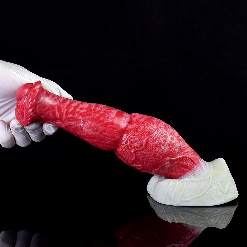 FAAK Big Knot Gay Dildo With Suction Cup Petal Shape Cock Head G Spot Orgasm Horse Penis Plug Thick Anal Training Adult Sexy