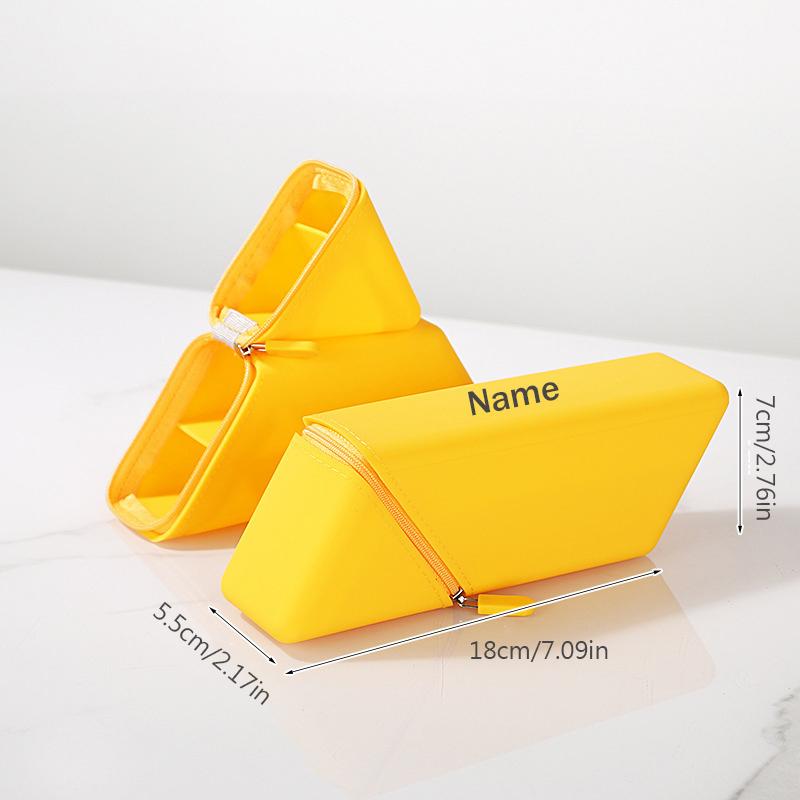

Free Name Printing Surprise Present Pencil Case Storage Box Silicone Pouch Thoughtful plus One-Of-A-Kind Personalized Present