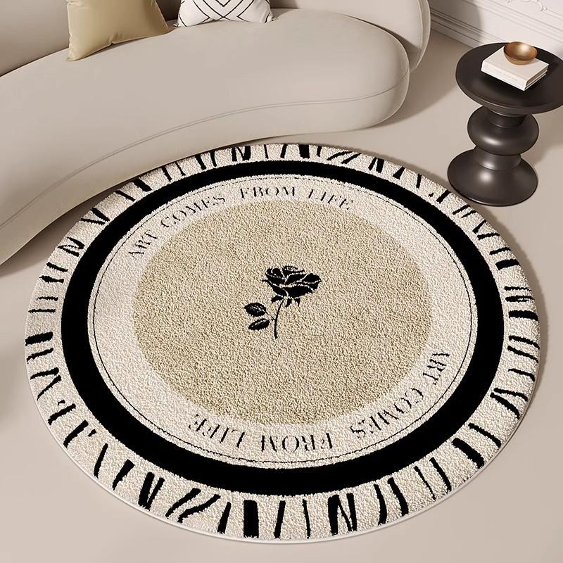 

Европейский классический круглый ковер, водопоглощающий и противоскользящий ковер для дома 80 * 80cm