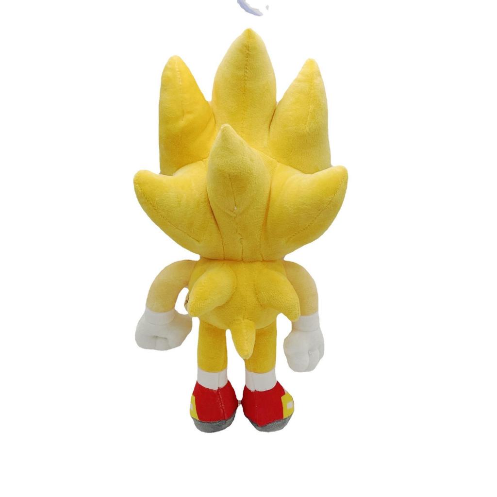 Hedgehog Sonic Plush Toy Backpack - Super Sonic & Tails Doll Set