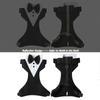 Dog Tuxedo Vest with Bow Tie, Formal Wedding Harness Outfit for Small Dogs, Puppy Party Suit Costume with Chest Strap