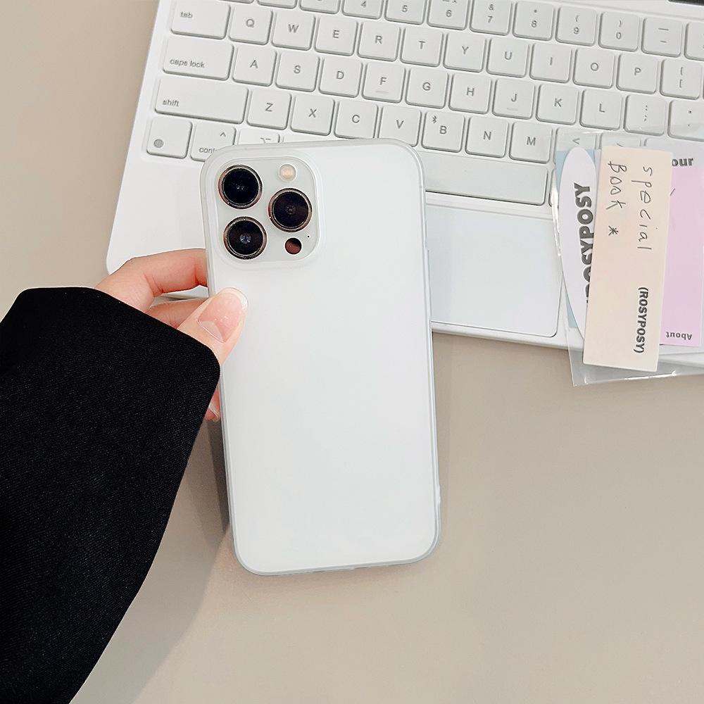

Frosted Iphone17 IPhone Case 15promax Semi Transparent Soft Shell 12 Suitable for 11 Simple 13 Sets 16 13