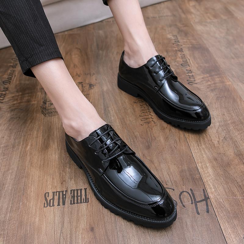 Men's Dress Shoes Oxfords Italian Leather Zapatos Hombre Black Men Suit Shoes Party Formal Shoes Men Sapatos Social Masculino