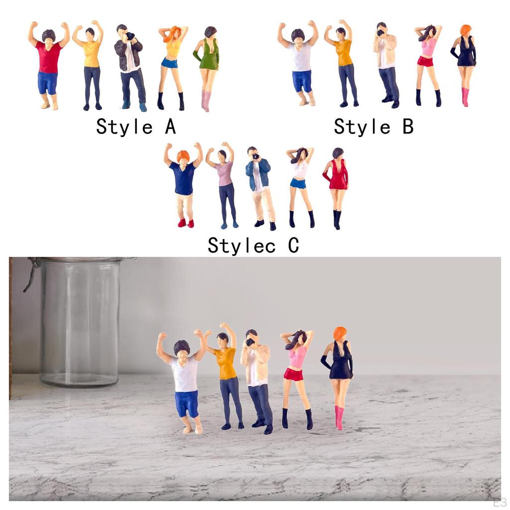 1/64 Maßstab Miniatur Menschen Figuren Ornament Fee Garten Fotografie Prop Sammlerstücke Layout