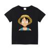 2026 Summer Hot Style Harajuku Anime Crew Neck Loose Casual Parent-Child Short Sleeve Top One Piece Luffy Cool Unisex T-Shirt
