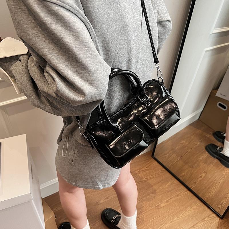 Bags Fashion Versatile Hand Bag 2025 New Portable Bowling Bag High Sense Girl Boston Bag
