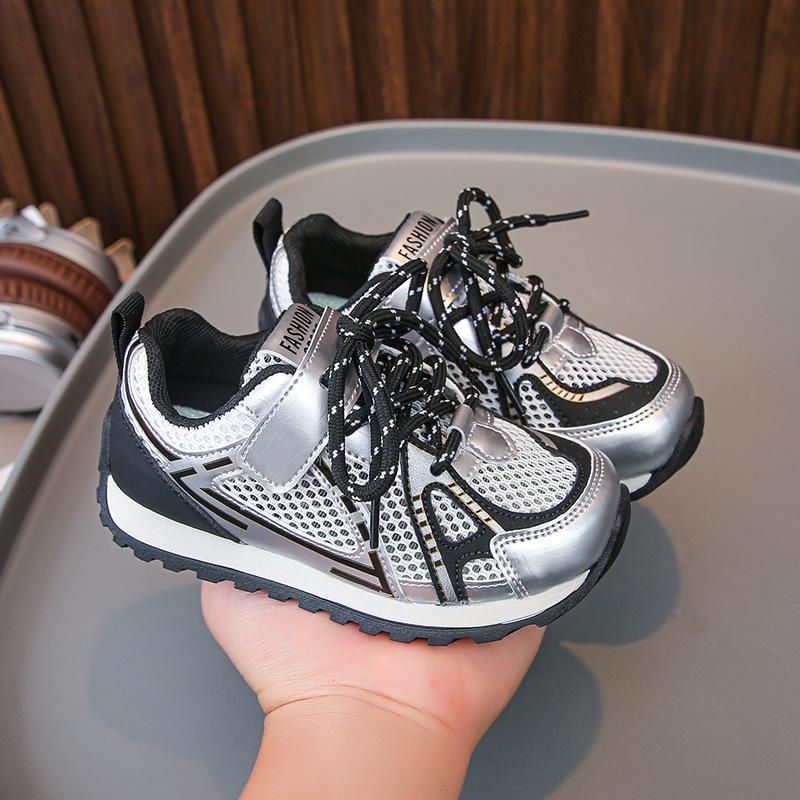2025 Summer New Children's Sports Shoes Single Mesh Breathable Boys Running Shoes Fashionable Versatile Girls Forrest Gump Shoes Tide