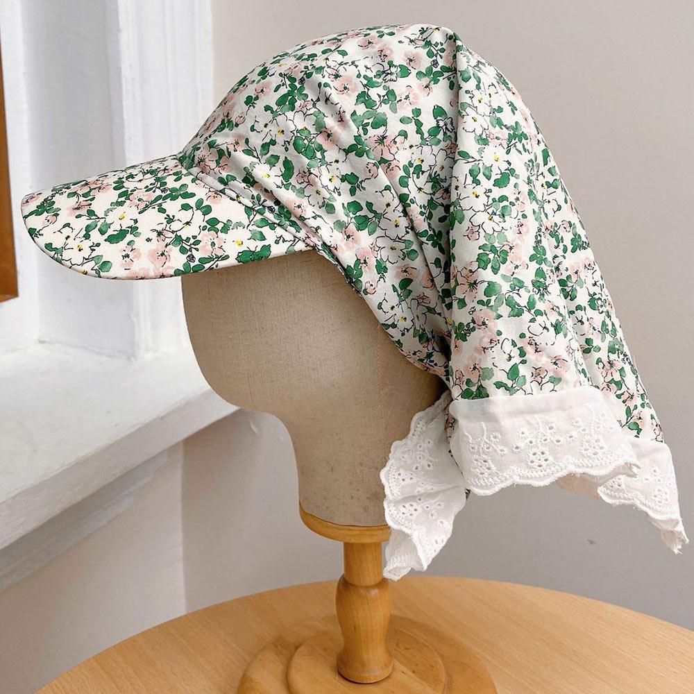 Sweet Loli Sun Hat French Retro Peaked Cap Versatile Headscarf Hat  Outdoor Seaside Vacation