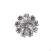 10 Pieces Rhinestone Flower Flatback Flatbacks crafts 16mm Silver