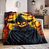 1 Stück Kürbis Hexe Decke Leichte Flanelldecke Überwurfdecke Für Sofa, Bett, Reise, Camping, Wohnzimmer, Büro, Couch, Stuhl Und Bett yy251015