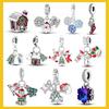 Copper Christmas Charm Beads Fit Original Bracelet Dangle Women Diy Jewelry Christmas Gifts