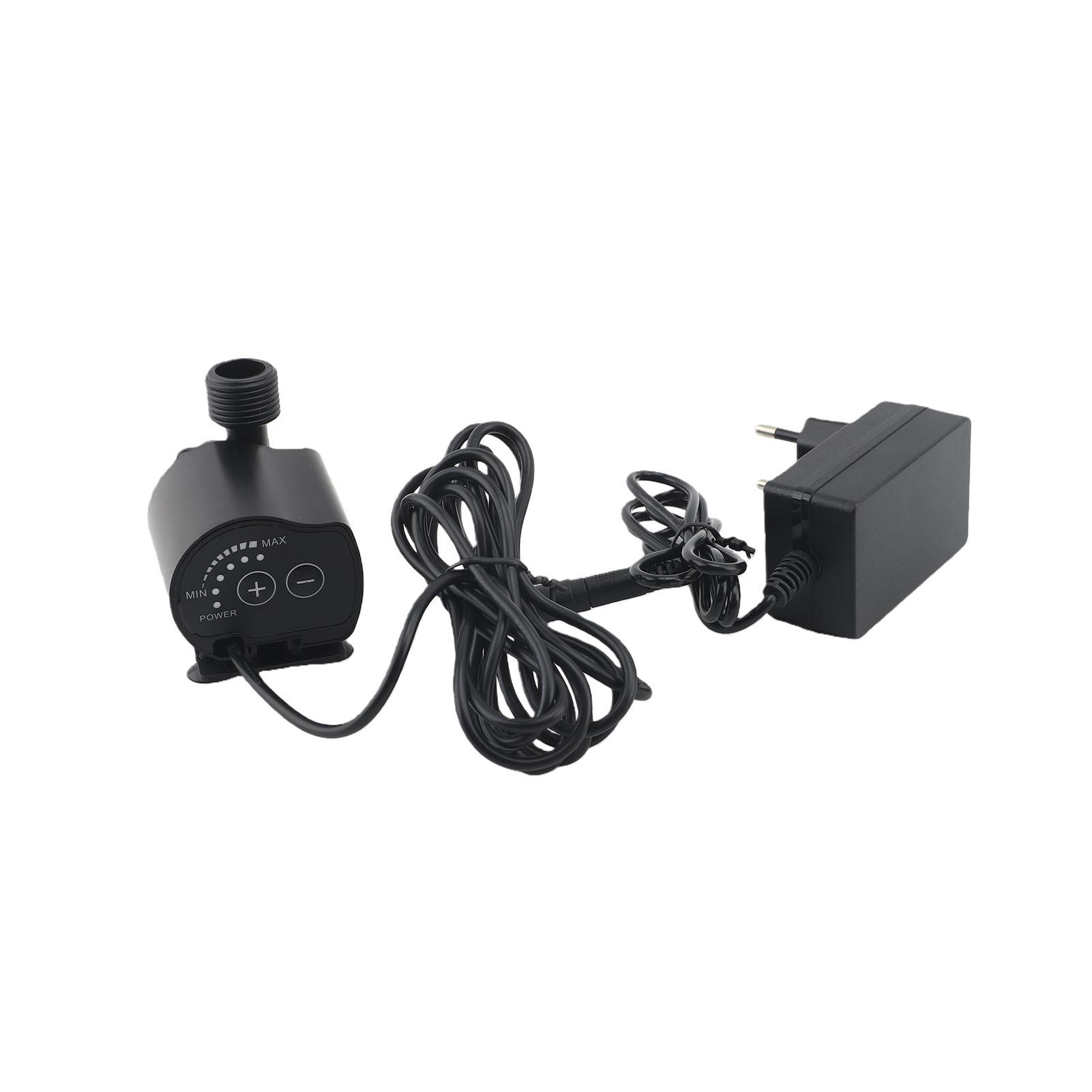

12V Water Pump 15W 800LPH Flowrate 5m Head 5 Speed Control DC Water Pump with Suction Cup