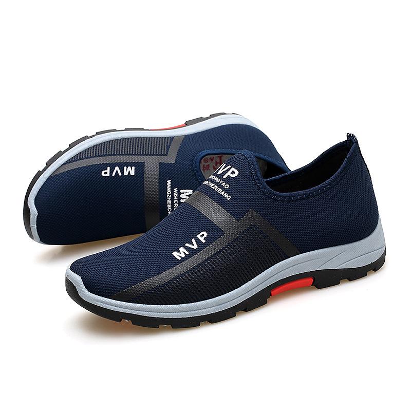 Mesh Sneakers Men Platform Sneakers Breathable Slip On Loafers Man 2025 Outdoor Comfortable Casual Walking Shoes Zapatos Hombre